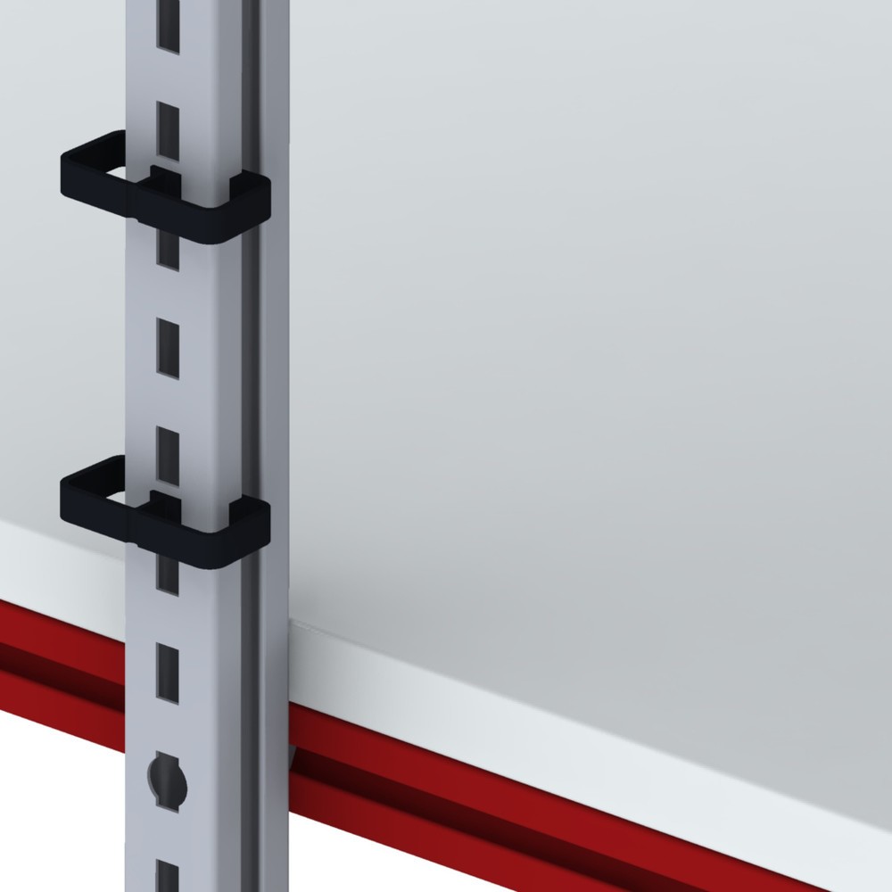 Serre-câbles pour poste d’emballage complet BASIC 10 pces/UV, noirs