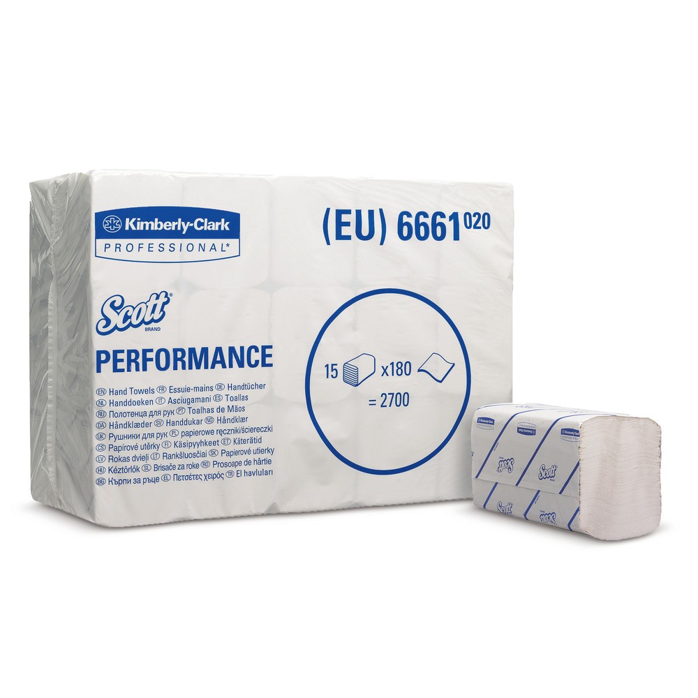 Essuie-mains SCOTT® pour distributeur d’essuie-mains Kimberly-Clark®, Interfold/Medium