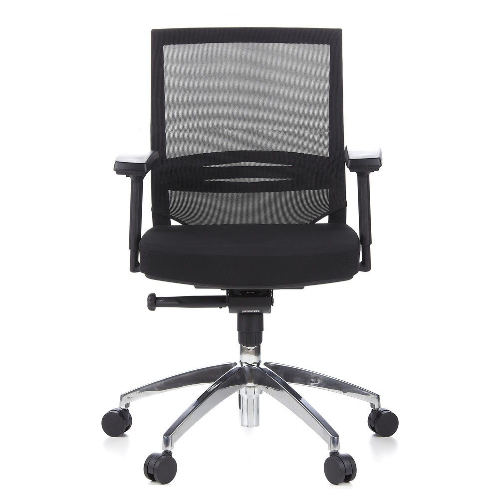 Siège de bureau / fauteuil de direction hjh OFFICE PORTO PRO tissu, noir