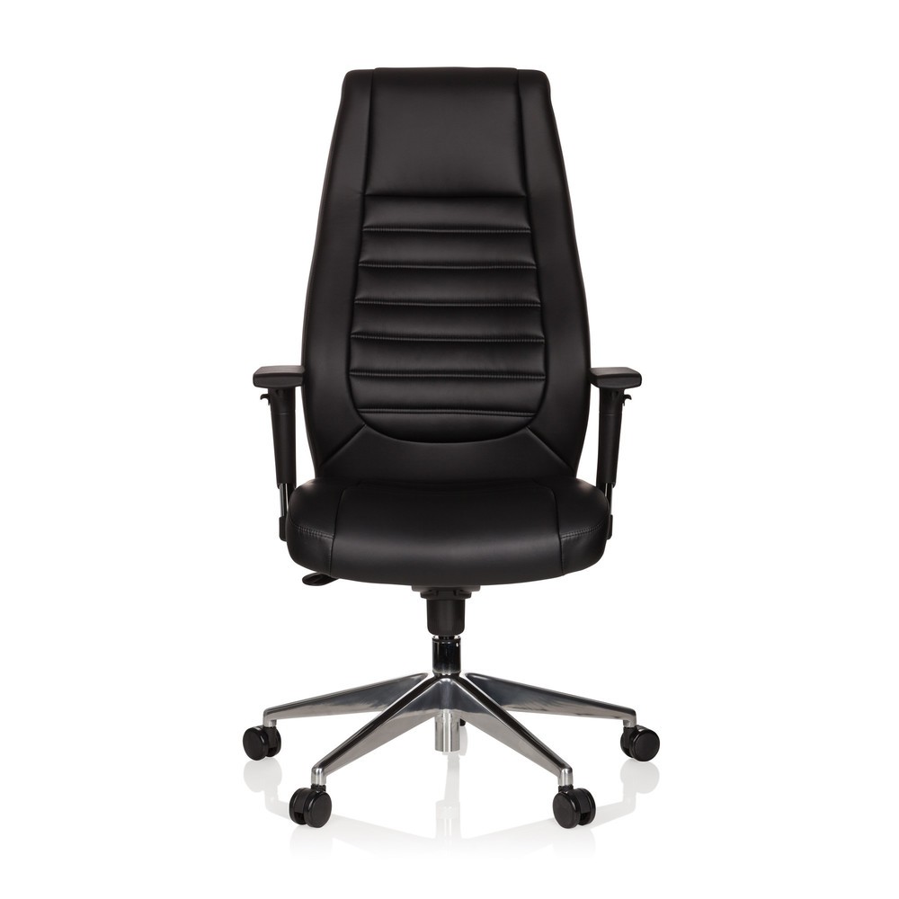 Siège de bureau / fauteuil de direction hjh OFFICE VITORO similicuir, noir