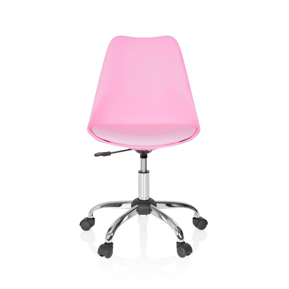 Siège de bureau / siège pivotant hjh OFFICE FANCY PRO similicuir, rose