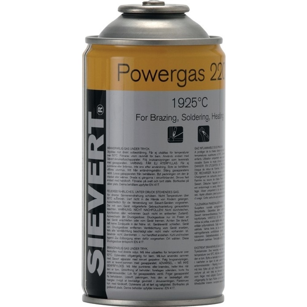 SIEVERT Schraubkartusche Powergas 2203, 175 g 300 ml, 1925 °C