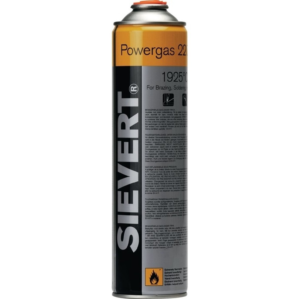 SIEVERT Schraubkartusche Powergas 2204, 336 g 600 ml, 1925 °C