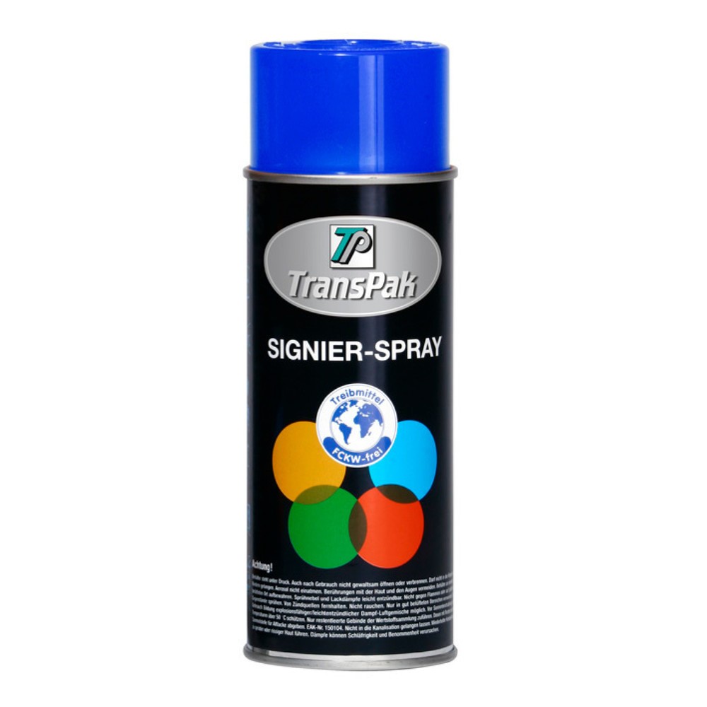 Signierspray blau