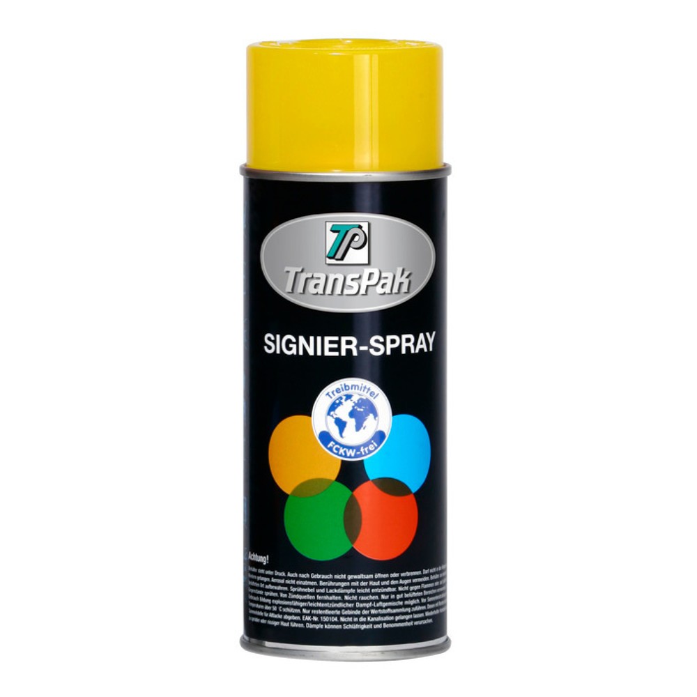 Signierspray gelb