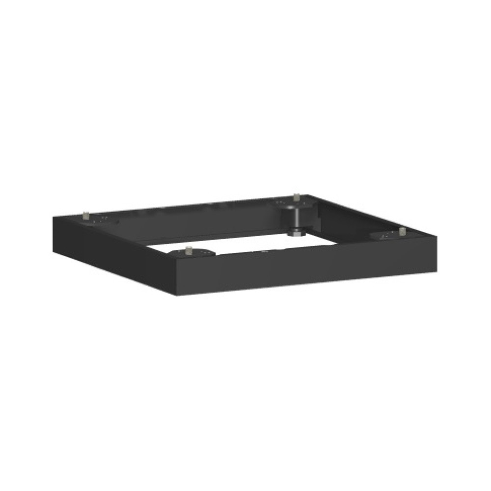 Socle métallique pour armoires de bureau Profi, l x p 50 x 400 mm, noir