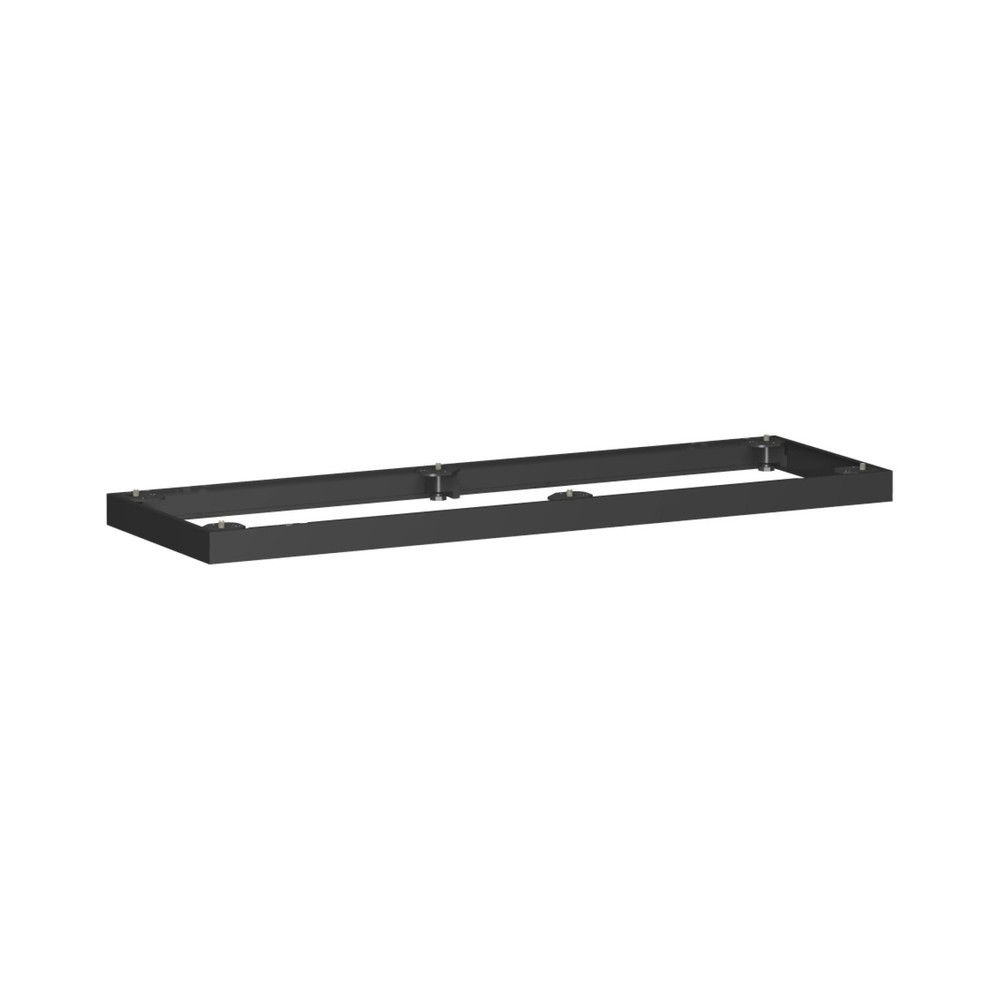 Socle métallique pour armoires de bureau Profi, l x p 50 x 1 200 mm, noir