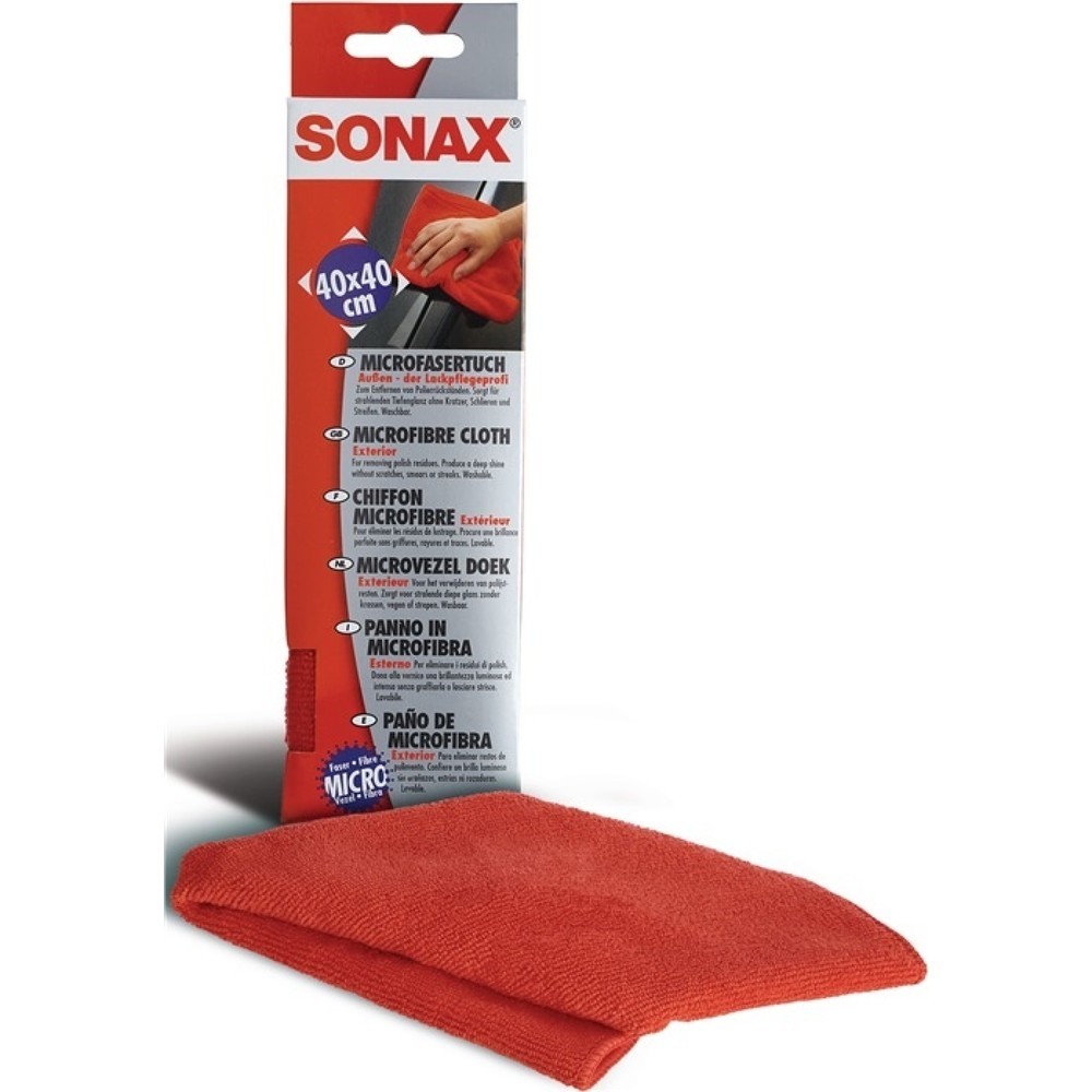 SONAX MicrofaserTuch rot L400xB400mm