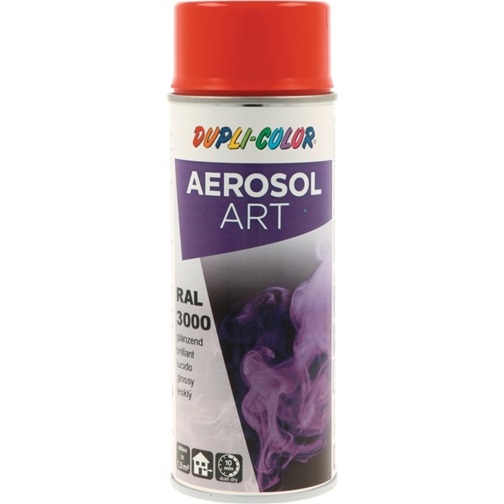 Produktabbildung Nr. 2: Bombe de peinture de couleur AEROSOL Art rouge pompier brillant RAL 3000 400 ml