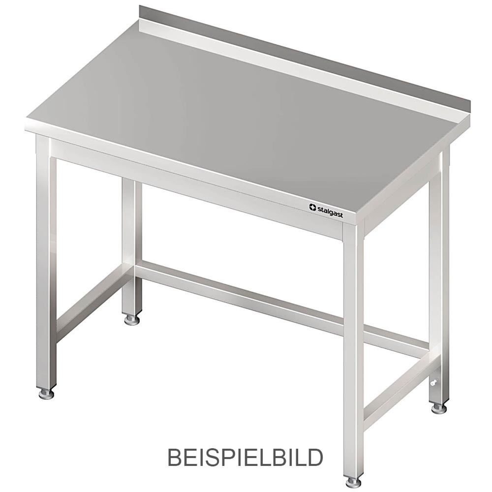 Stalgast Arbeitstisch ohne Grundboden, 800x600x850 mm, mit Verstrebung, ohne Aufkantung, verschweißt