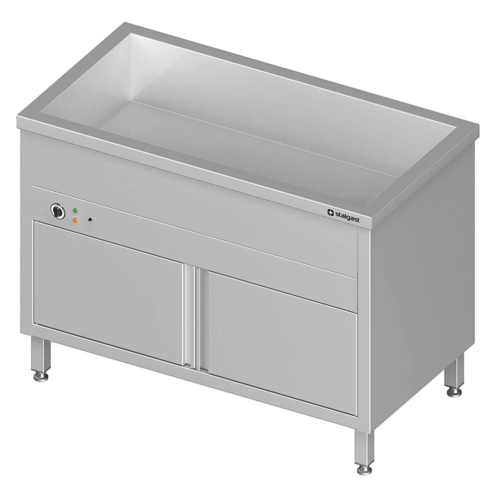 Stalgast Bain-Marie Standgerät mit geschlossenem Unterbau und einem Becken, für 3x GN1/1085x600x850 mm