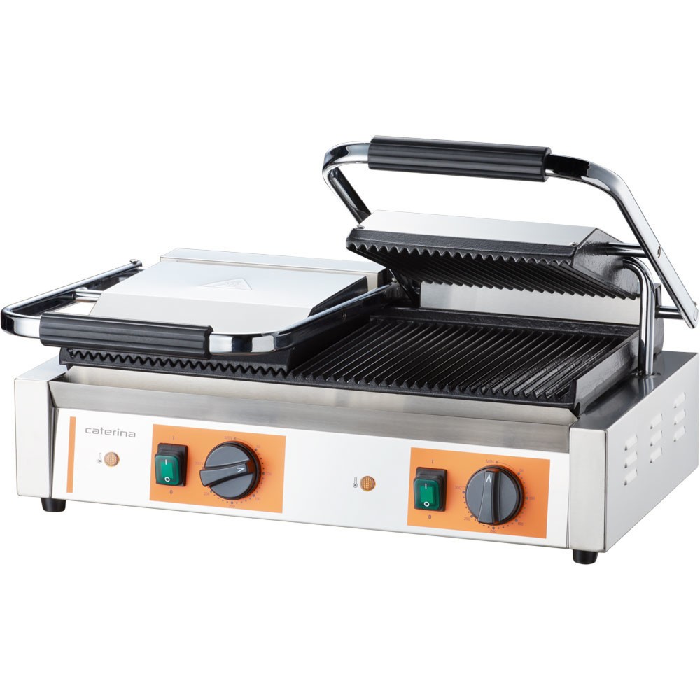 CATERINA Stalgast Doppel-Kontaktgrill, 570x360x200 mm (BxTxH), 3,6 kW