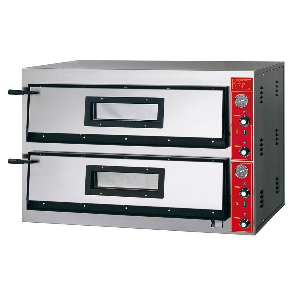 Stalgast GGF Pizzaofen mit zwei Kammern, 12,8 kW, 1150 x 735 x 750 mm (BxTxH)