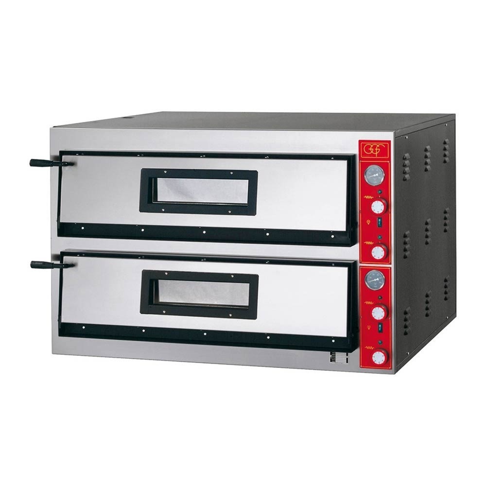 Stalgast GGF Pizzaofen mit zwei Kammern, 19,2 kW, 1150 x 1020 x 750 mm (BxTxH)