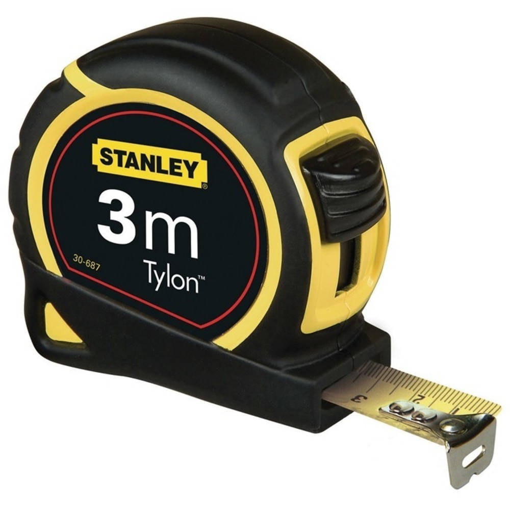 STANLEY Taschenrollbandmass Tylon™ L.3m B.12,7mm mm/cm EG II Ku.Doppelendh.SB