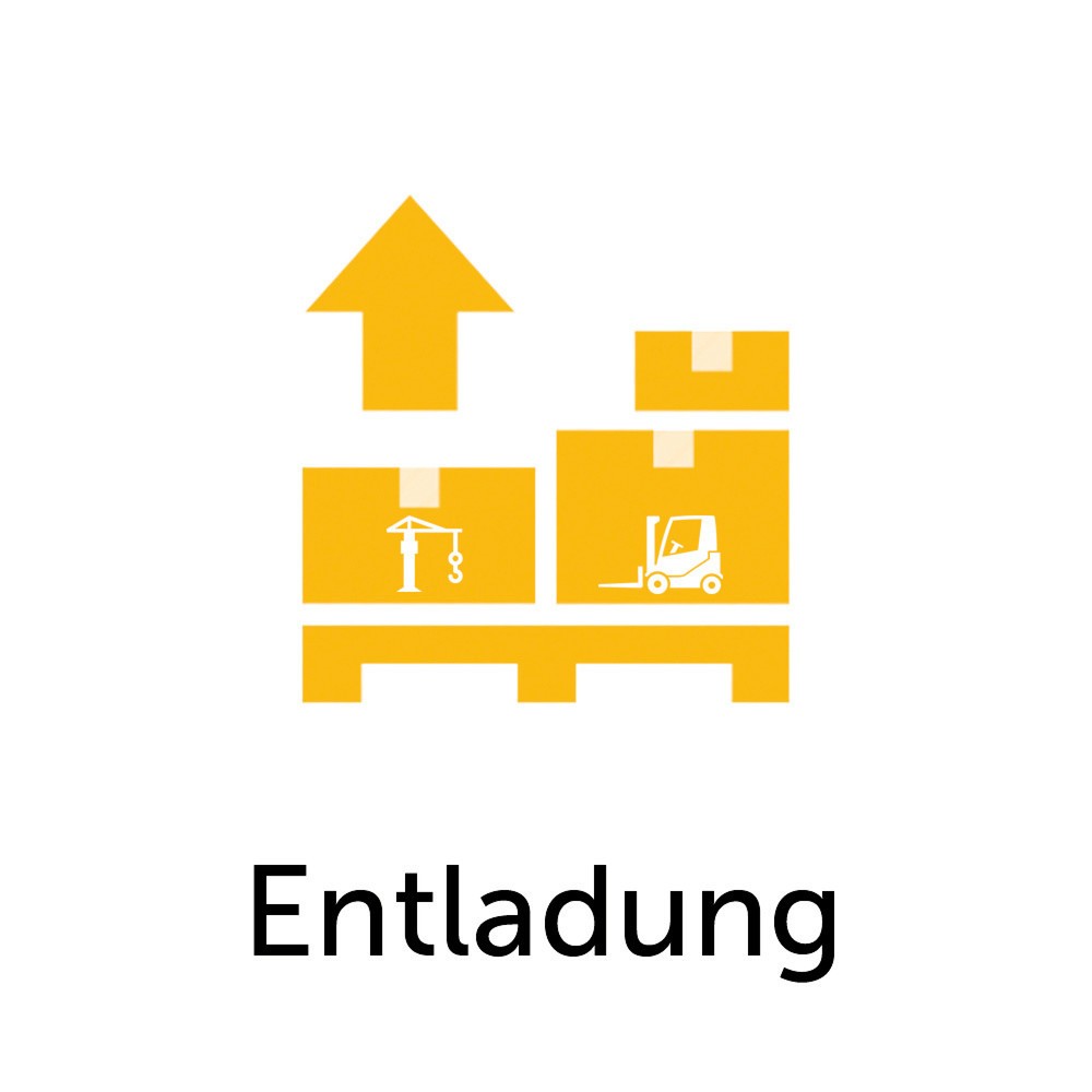 Kranentladung vor Ort für eine Container-Einheit