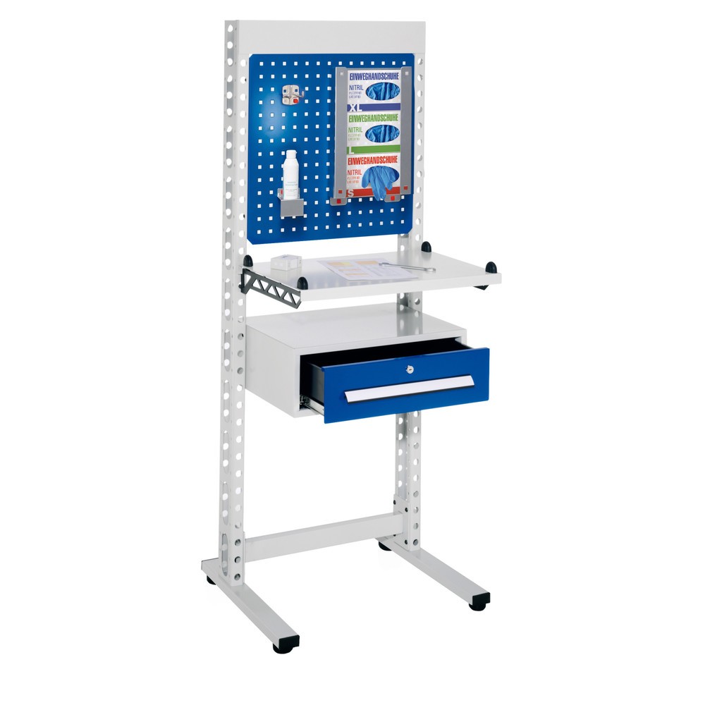 Kappes ErgoPlus® Station d’hygiène, poste de travail debout avec pieds, HxlxP 1 770 x 670 x 400 mm, modèle 4