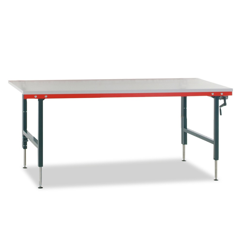 Rocholz Table d’emballage complète avec balance jusqu’à 60 kg, HxlxP 690-960 x 2 000 x 920 mm