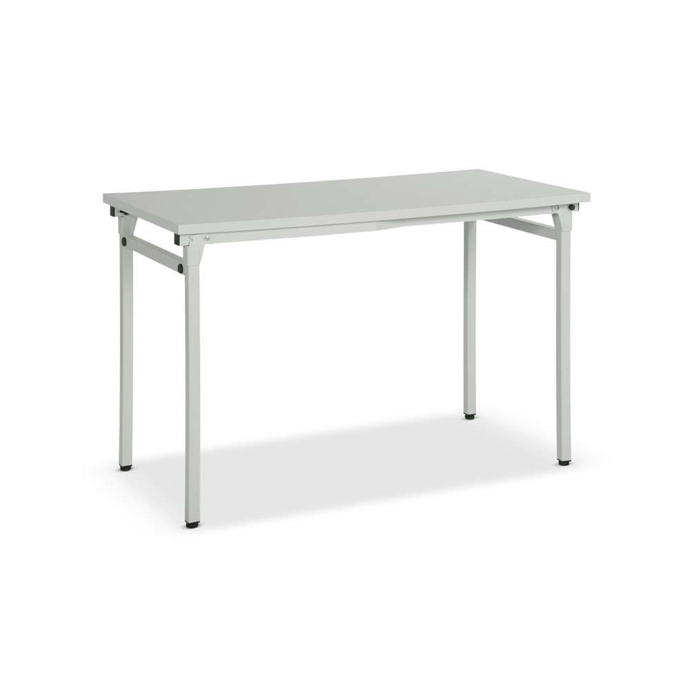 Table pliante multi-usages, surface insensible aux rayures, 4 pieds à patins de sol, HxlxP 750 x 1 200 x 600 mm