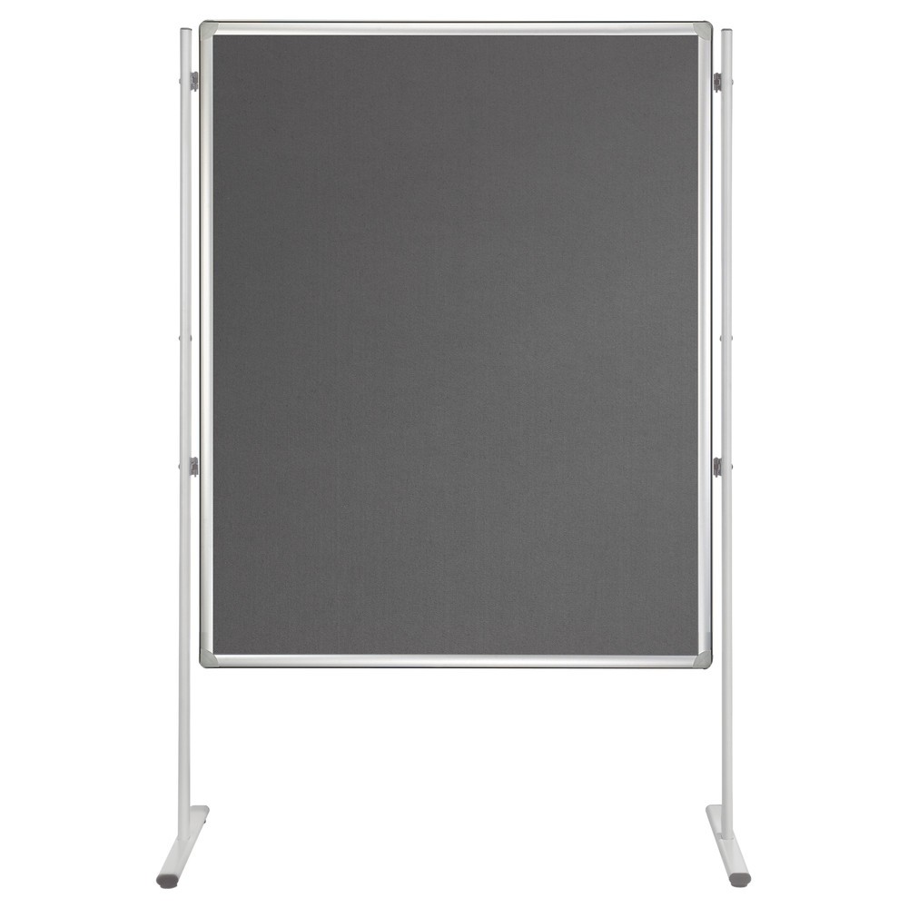 Tableau en feutre FRANKEN Premium, H x l 1 200 x 900 mm, gris