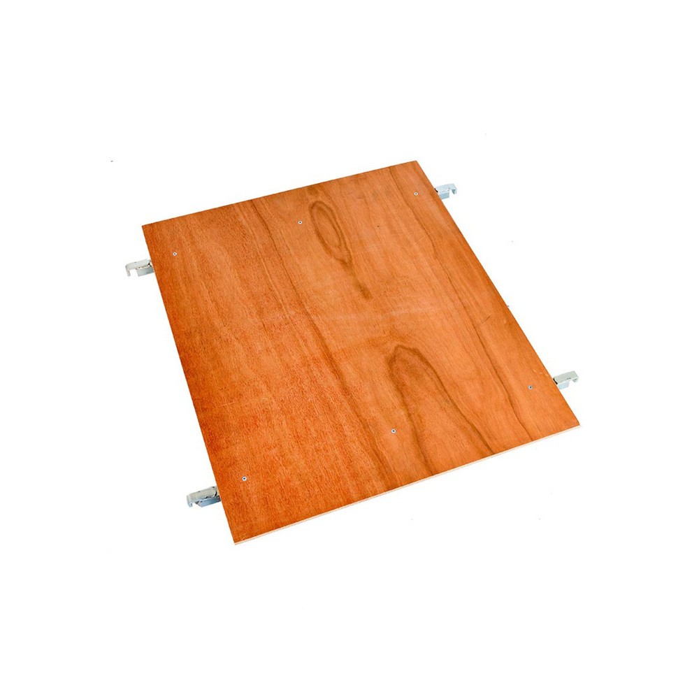 Plateau intermédiaire en bois pour conteneur à roulettes à 2, 3 ou 4 côtés, l x P 720 x 710 mm