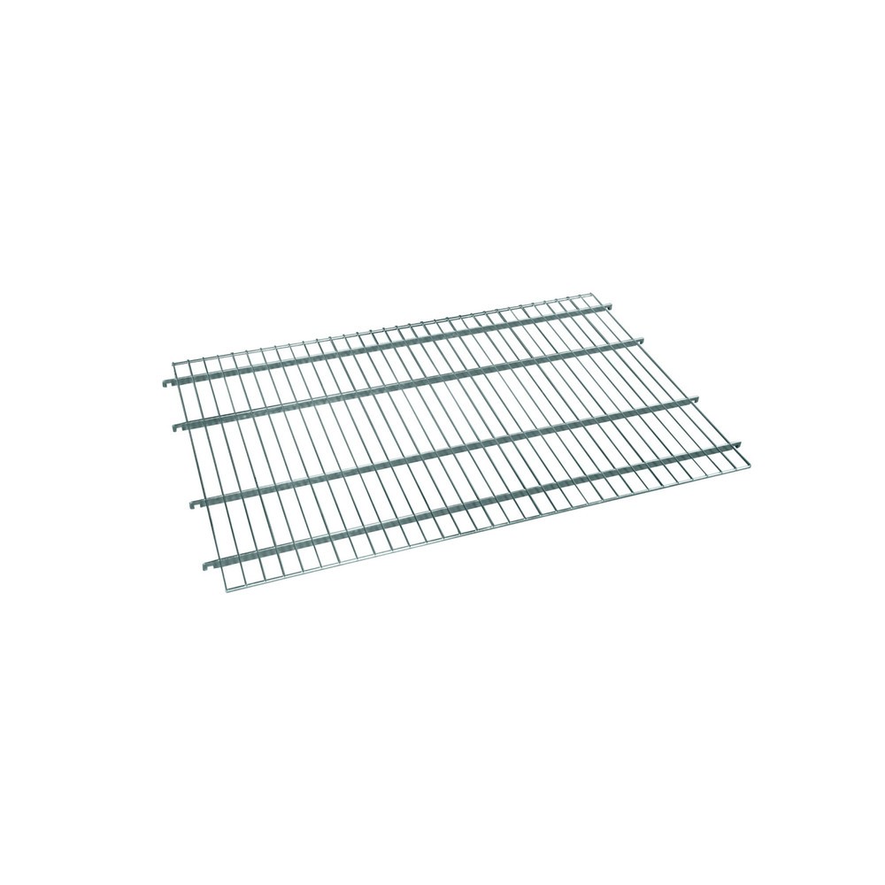 Tablette intermédiaire pour conteneur à roulettes en acier antivol, surface de chargement lxP 950 x 1 350 mm, galvanisé bleu