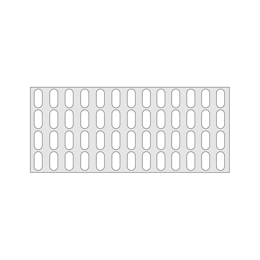 Tablette pour Plateau intermédiaire en aluminium, grille Plastique, LxP 1.350 x 580 mm