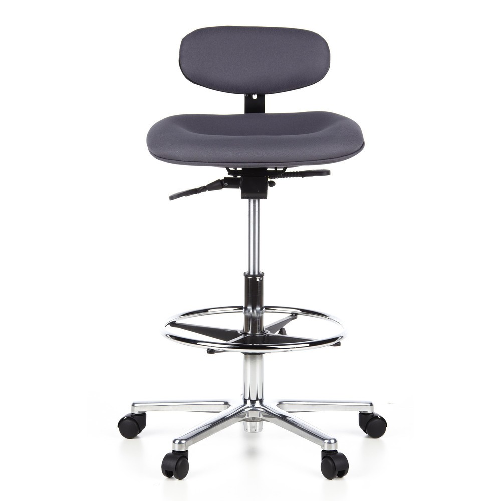 Tabouret / tabouret pivotant hjh OFFICE WORK MF tissu, anthracite