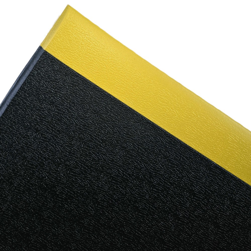 Illustration du produit: Tapis anti-fatigue ErgoSoft Strong Steinbock®, texturé, monocouche, l x L 600 x 1 000 mm, noir/jaune