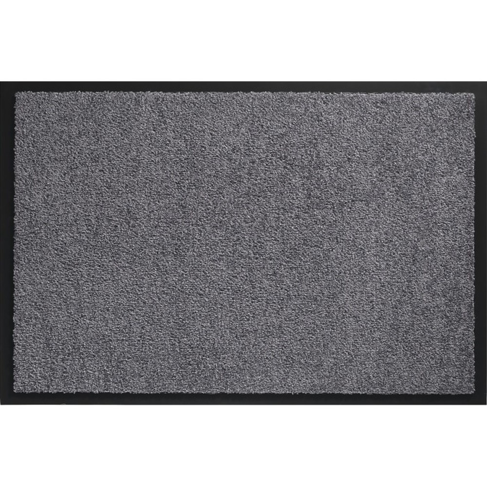 Paillasson lavable, L 600 x l 900 x E 8 mm, gris polyamide