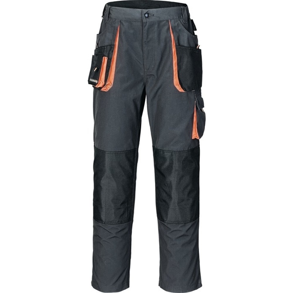 TERRATREND Herrenhose, dunkelgrau/schwarz/orange, Größe 48