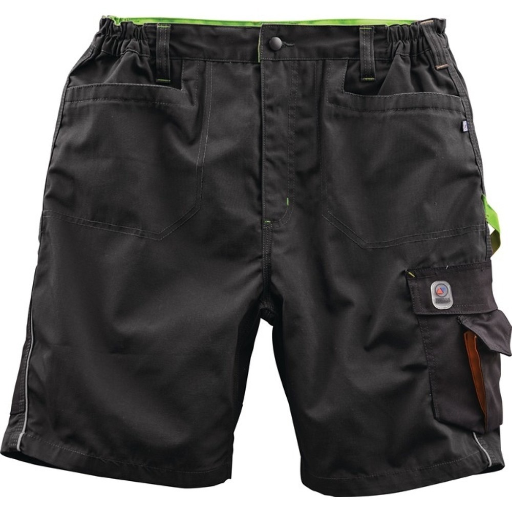 TERRAX Herren Shorts, schwarz/limette, Größe 54