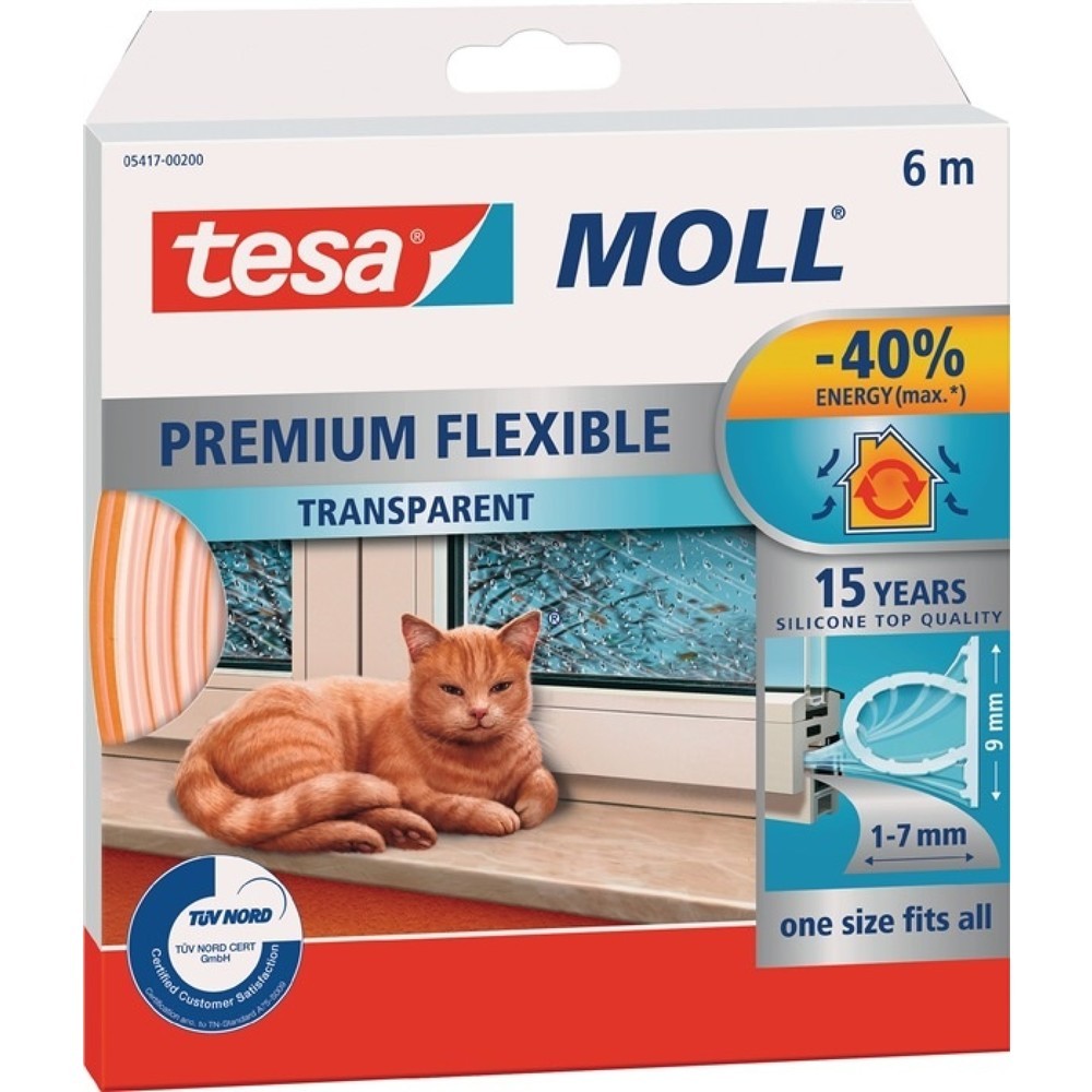 TESA Silikondichtungmoll® 5417 B9mmxH7mmxL6m transp.TESA