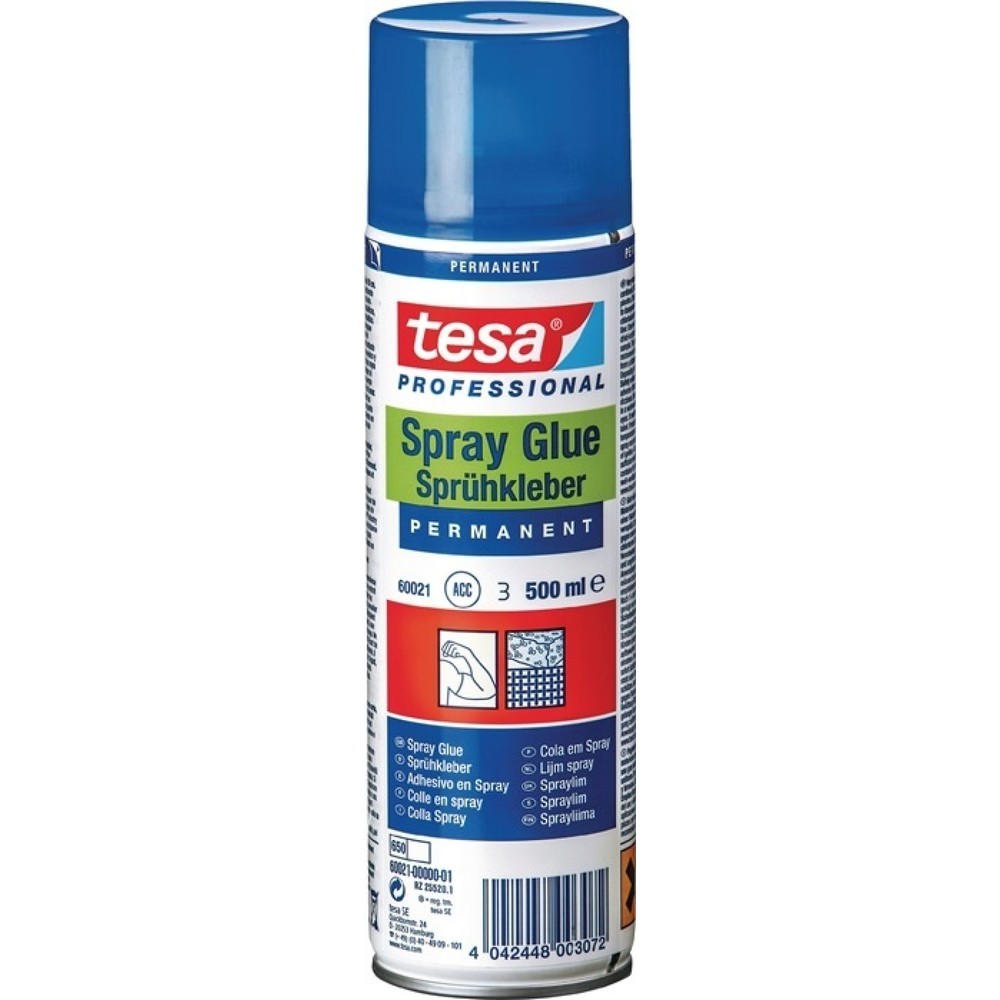 TESA Sprühkleber permanent 60021 transp.500 ml Spraydose