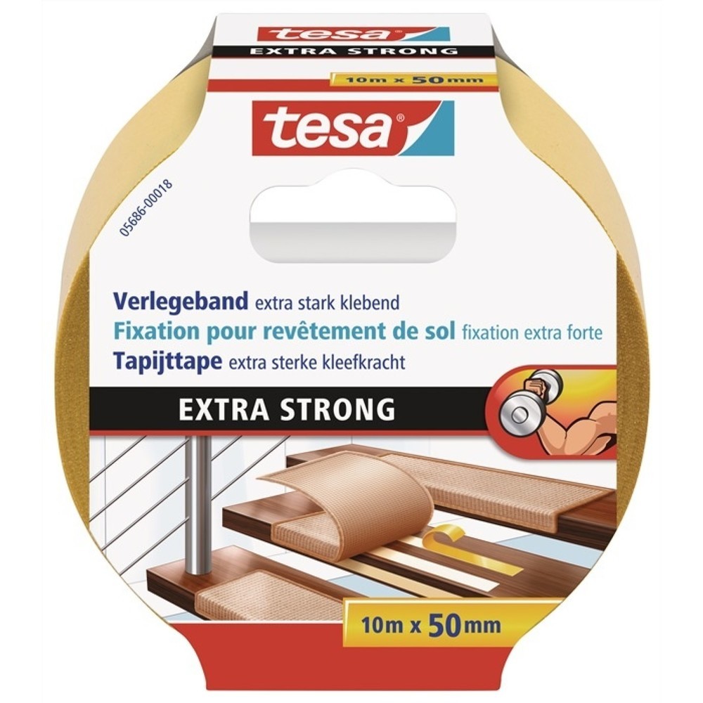 tesa® Verlegeband 5686, Länge 10 m Breite 50 mm, Rolle