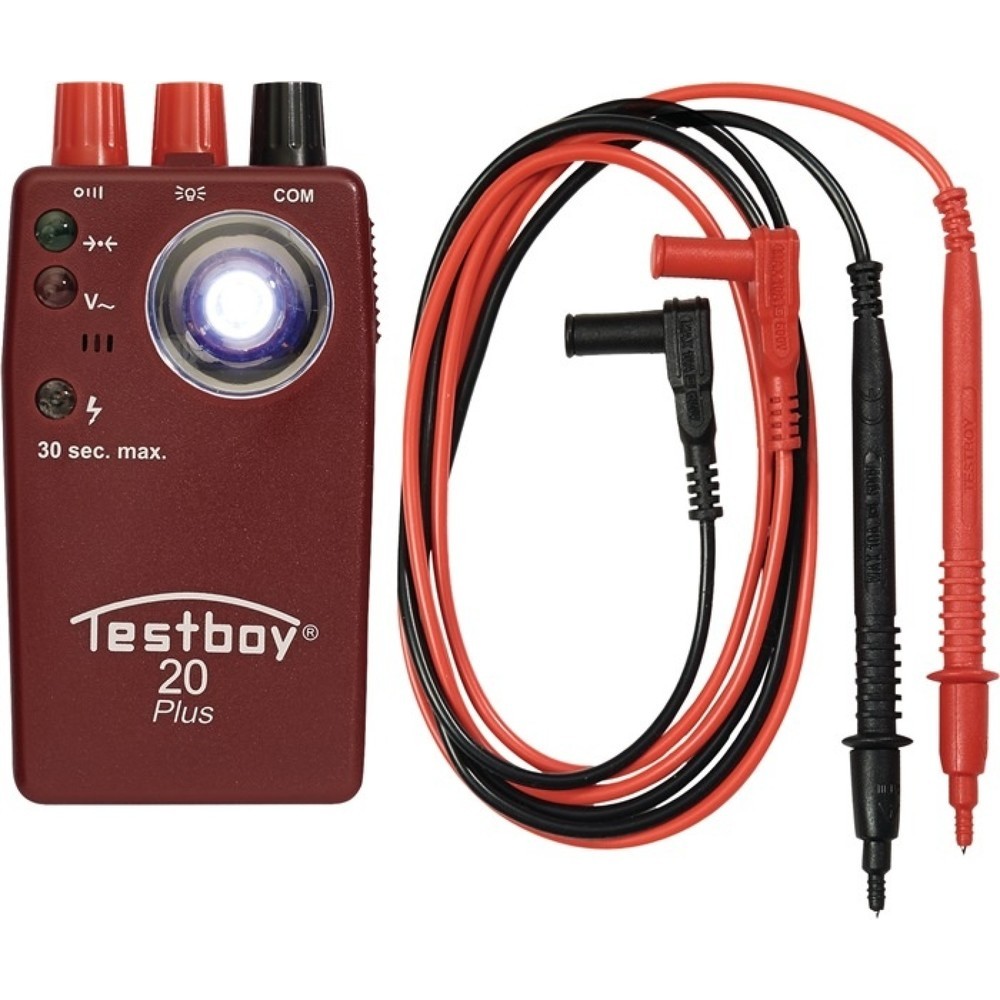 Testeur de continuité TB 20 Plus jusqu’à 300 V CAT II 300 V TESTBOY