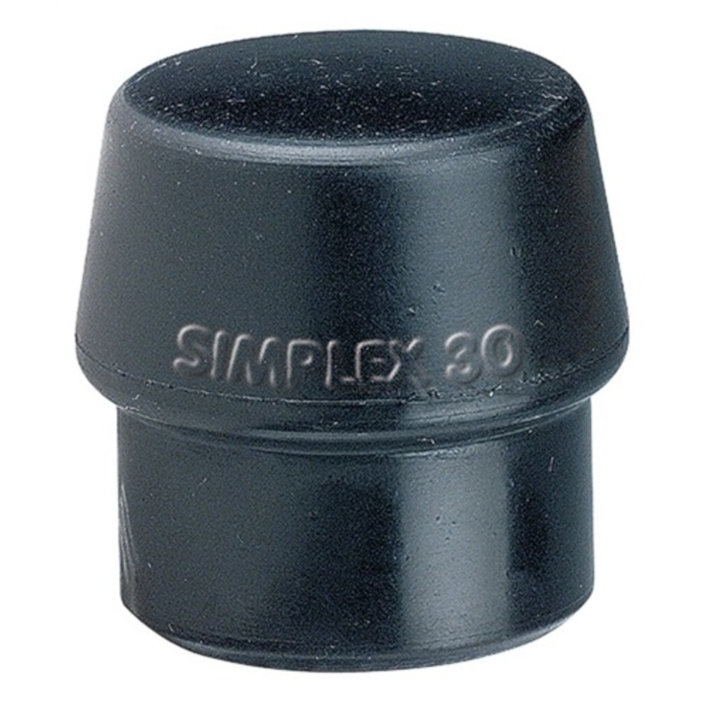 Tête de maillet à frappe amortie SIMPLEX D. de la tête 30 mm caoutchouc noir mi-