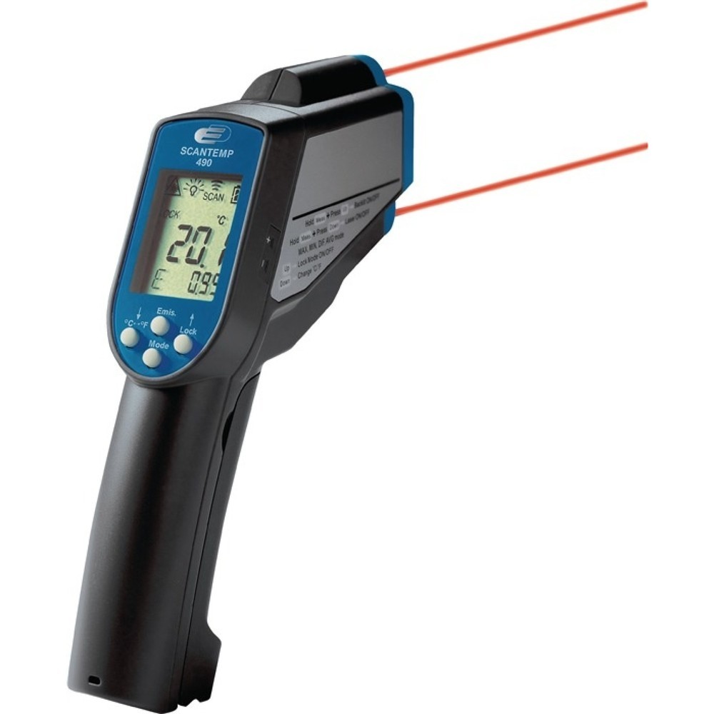 Thermomètre à infrarouge - 60 à + 1000 degr. C 2 x de type AAA TFA