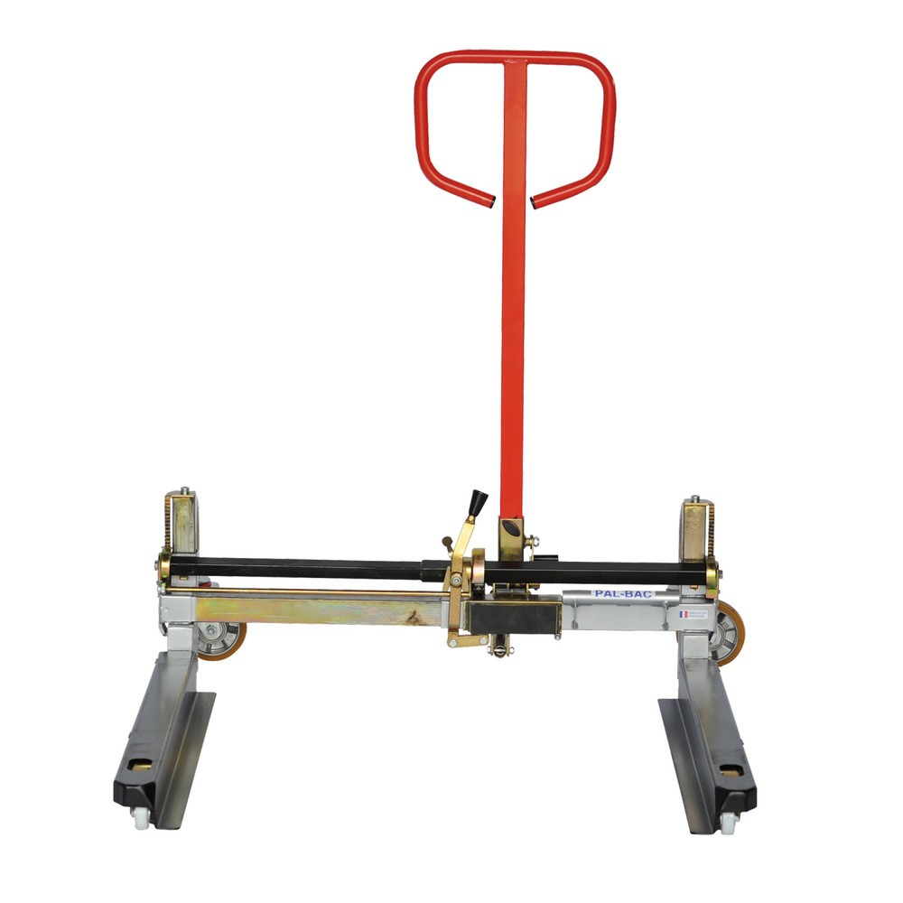 Transpalette à géométrie variable PAL-BAC, capacité de charge 750 kg, longueur des fourches 825 mm