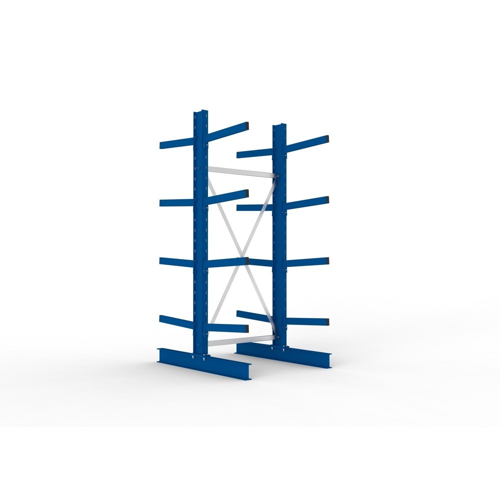 Produktabbildung Nr. 1: Module de base de rayonnage cantilever META, double accès, capacité de charge par bras 355 kg, H x l x P 2 500 x 1 103 x 1 440 mm