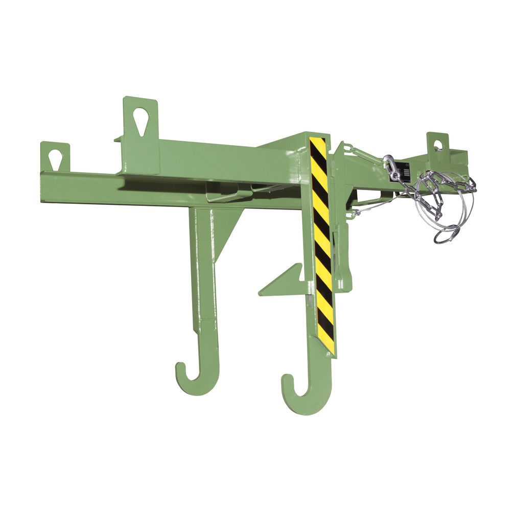 Traverse Typ BKT für Bauer® stapelbare Kippbehälter, TK 500 kg, Volumen 0,3 m³, RAL 6011 resedagrün