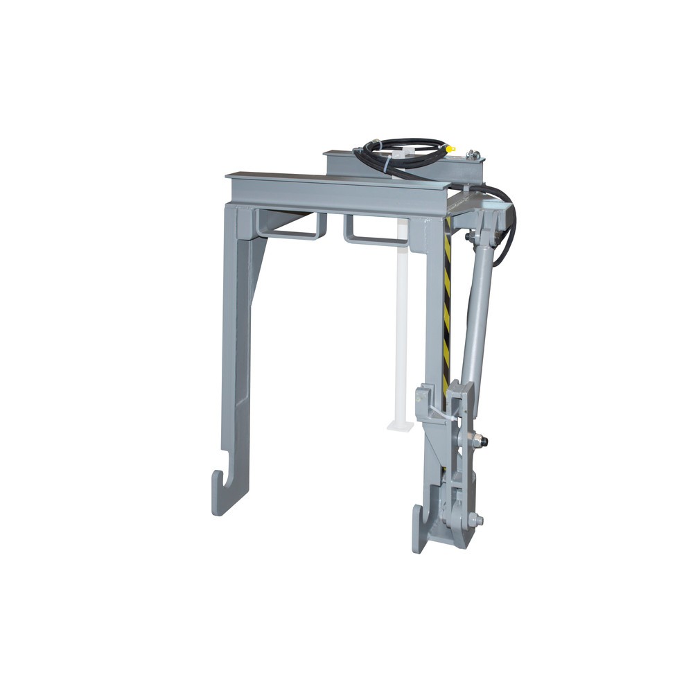 Traverse type BST-H pour benne basculante empilable, capacité de charge 500 kg, volume 0,3 m³, RAL 7005 gris souris