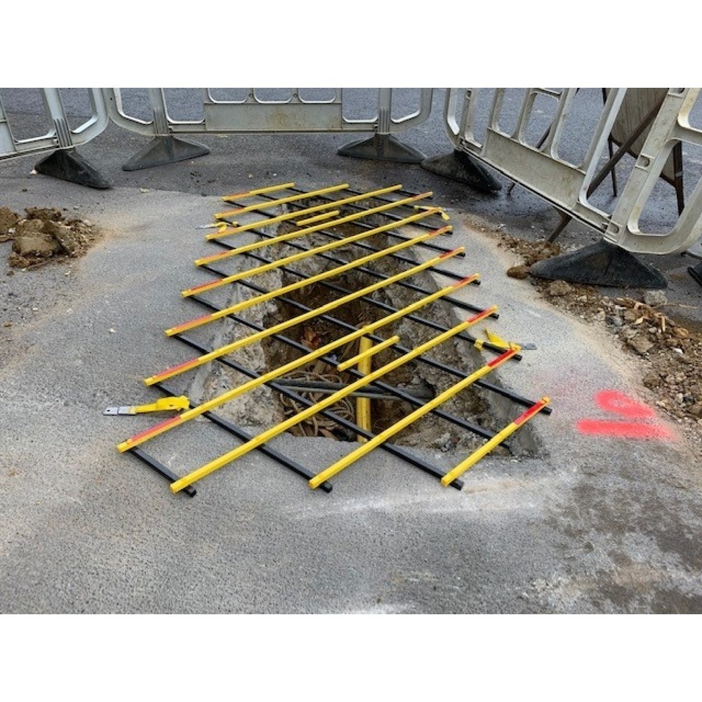 Treillis anti-chute de protection de tranchée Kee Safety CoverSafe Trench, 2,0 x 1,2 m / 2,75 x 0,90 m