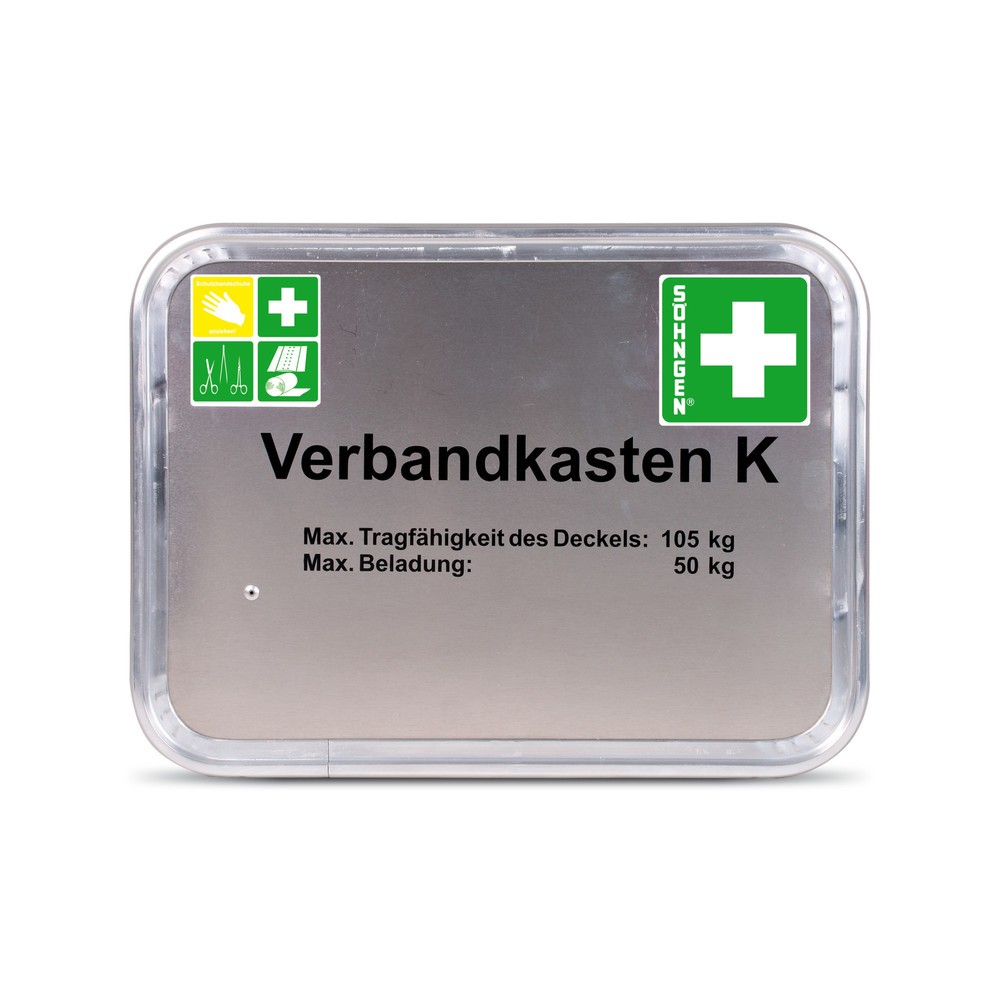 Trousse de premiers secours SÖHNGEN® pour pompiers, K type 4, aluminium, remplie, DIN 14880/14142