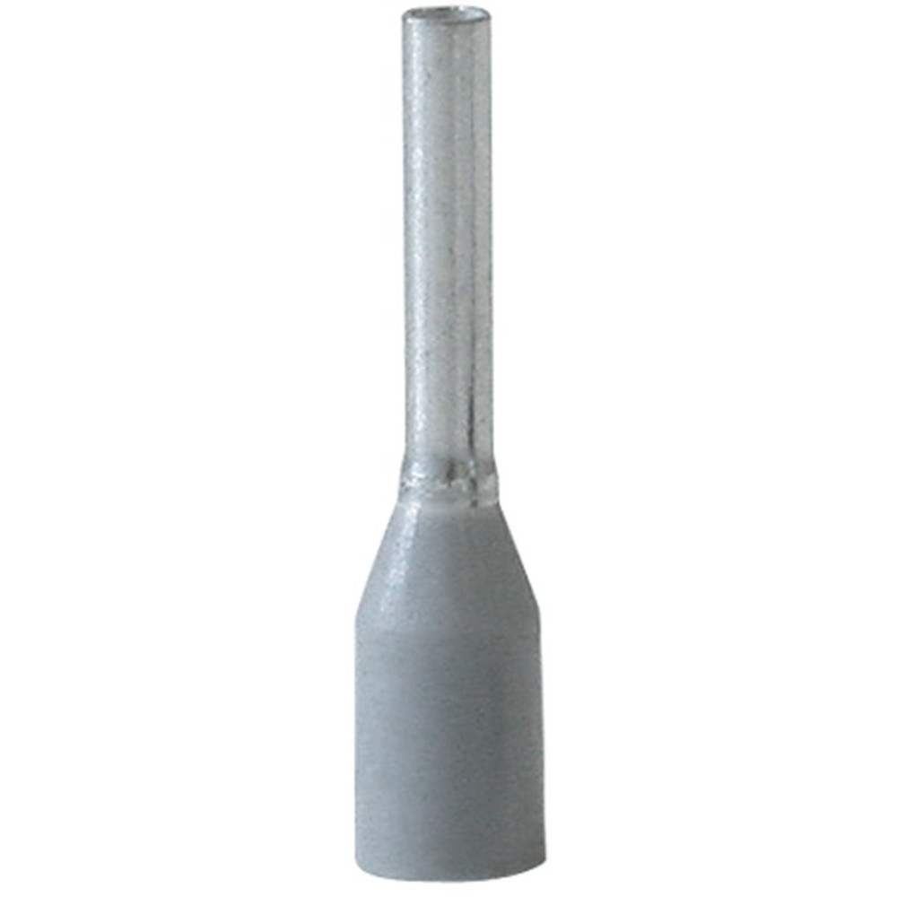 Embout de câble longueur L1/L2 14,0/8,0 mm gris avec col en plastique 0,75 (AWG