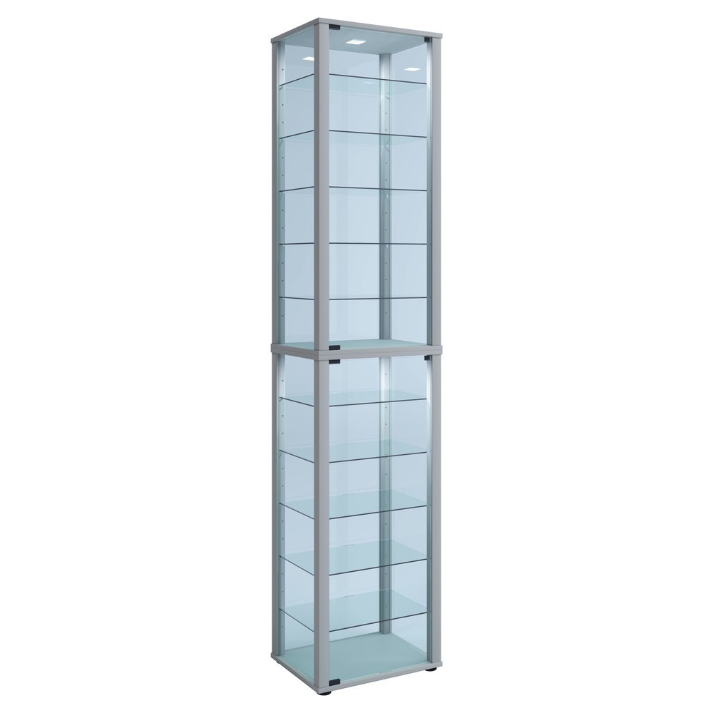 Vitrine Kavisa XXL, couleur argent