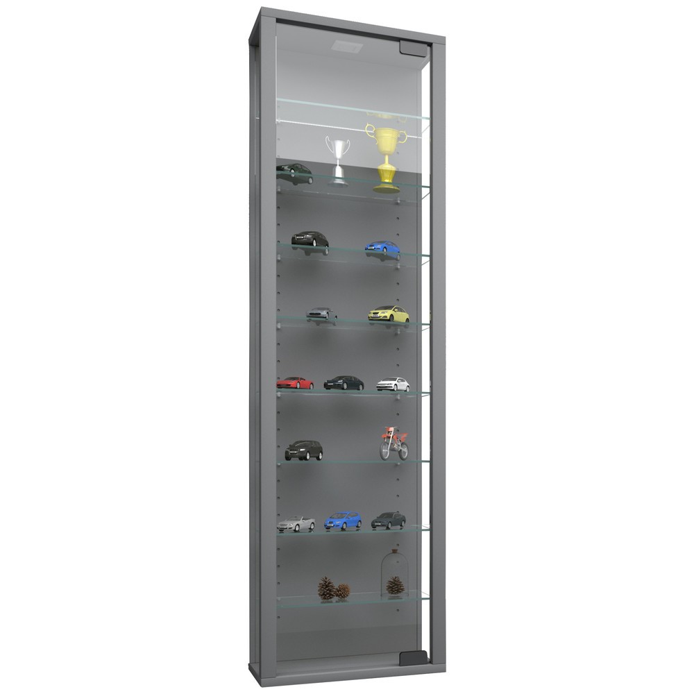 Vitrine murale Stano Maxi, couleur argent