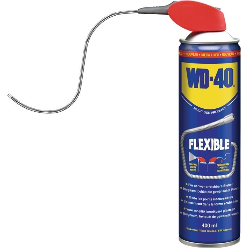 WD-40 Produit multifonctions, 400 ml, bombe aérosol flexible