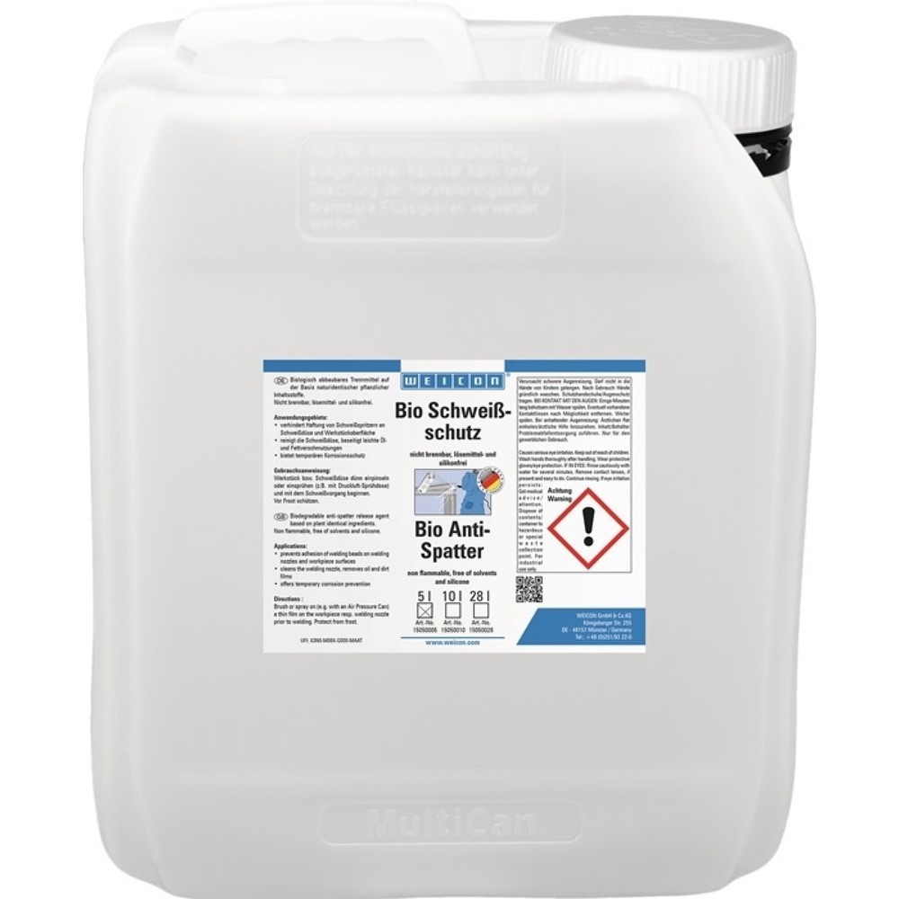 WEICON Protection pour soudure bio, 5 l, bidon