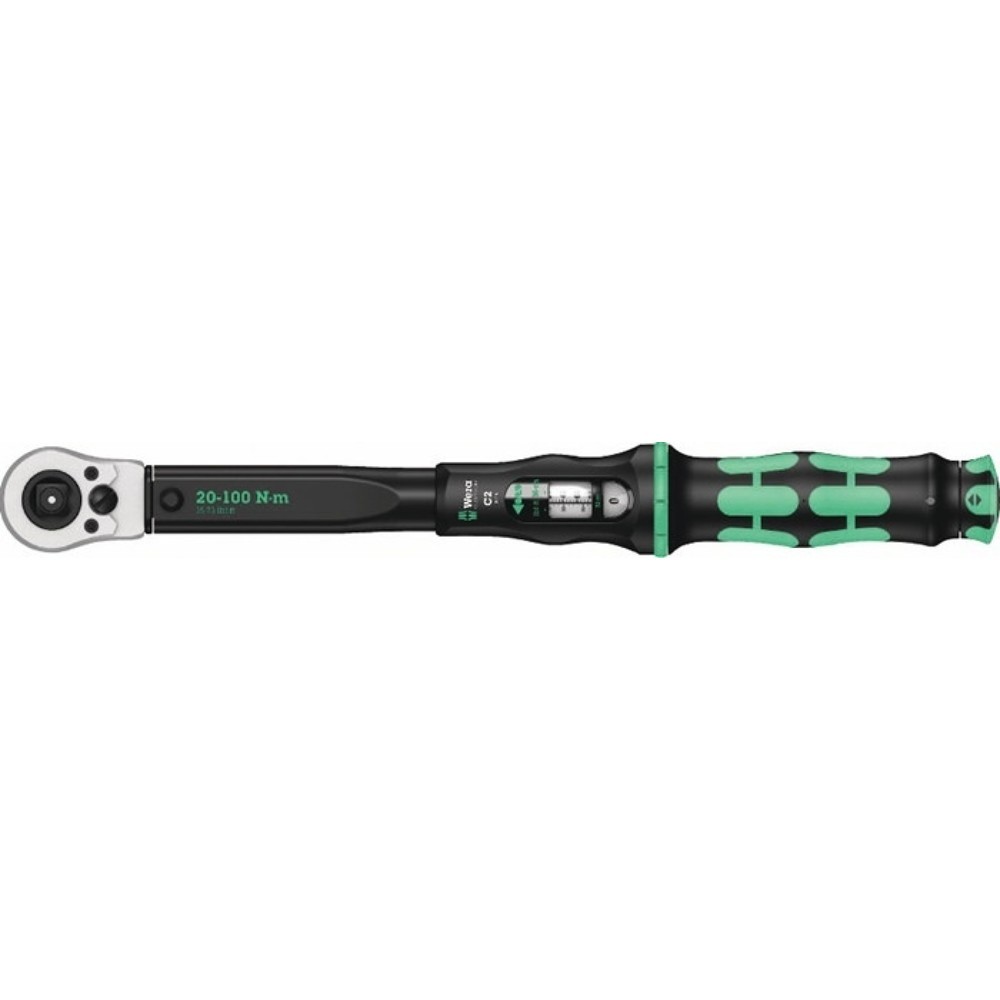 WERA Drehmomentschlüssel Click-Torque C 2 Push, 1/2 ″ 20 - 100 Nm